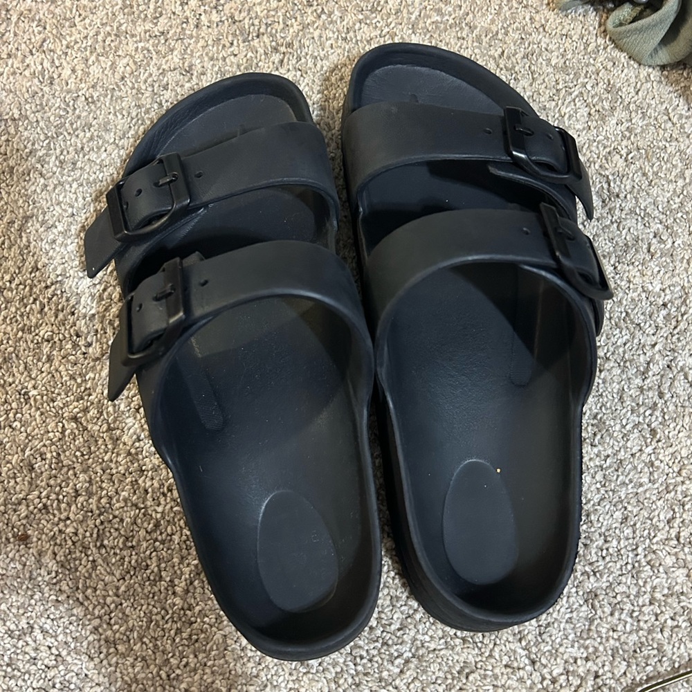 Black Women's Slide Sandals